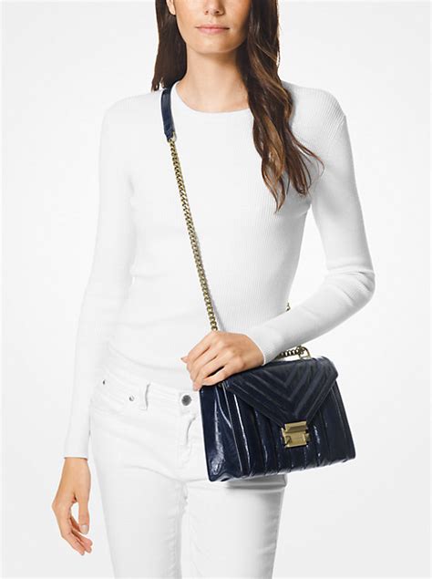 michael kors whitney large quilted calf leather convertible shoulder bag|Michael Kors hobo shoulder bag.